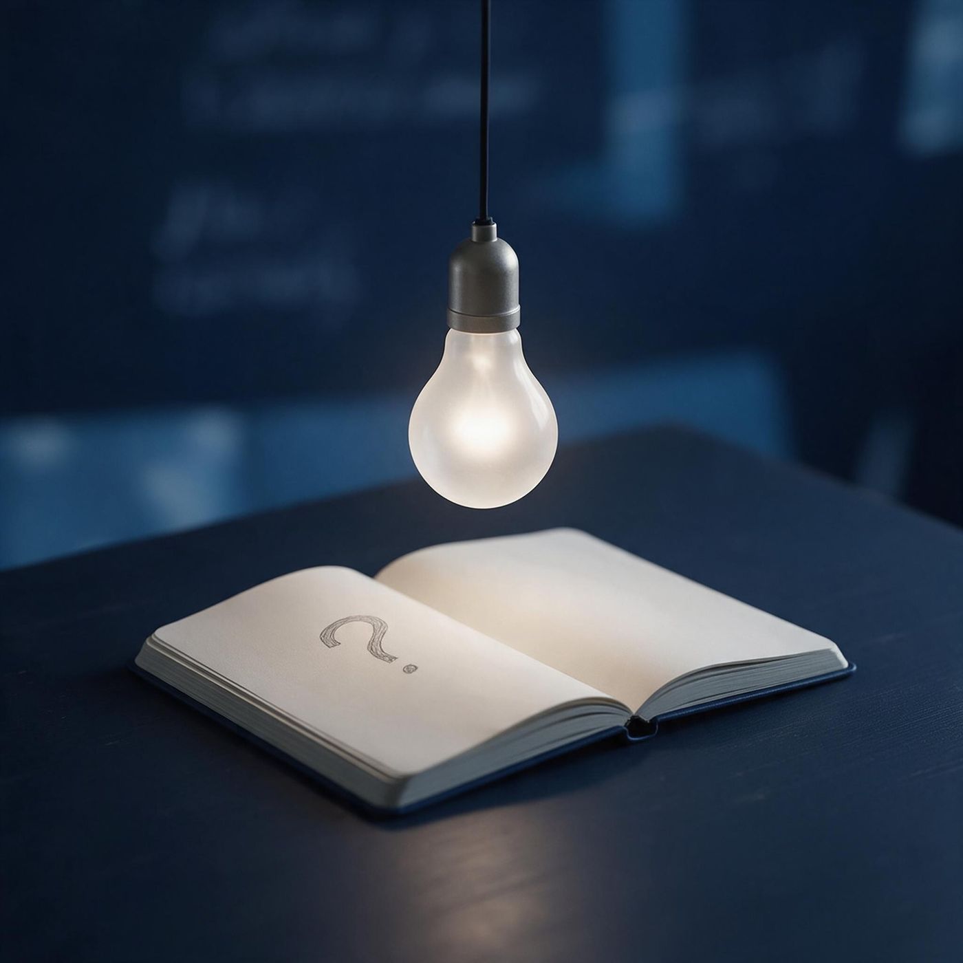 A study desk with a highlighted textbook page and a sticky note bearing a short memory hook