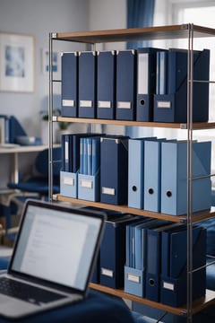 Vault: Documents, images and recordings in folders.